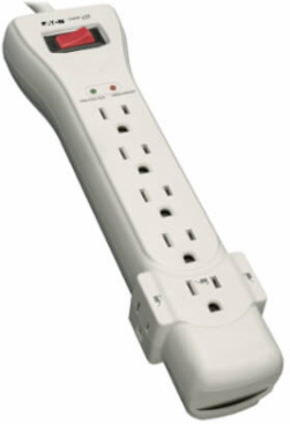 7-Outlet Surge Protector, 2160 Joules, 7 ft. Cord, Light Gray Housing
