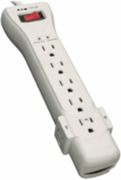 7-Outlet Surge Protector, 2160 Joules, 7 ft. Cord, Light Gray Housing