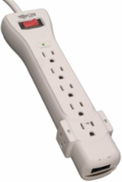 7-Outlet Surge Protector with 6-ft Cord, 1080 Joules, RJ11 Protection