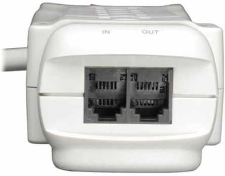 7-Outlet Surge Protector, 12 Ft Cord, 1080 Joules, RJ11 Fax/Modem Protection