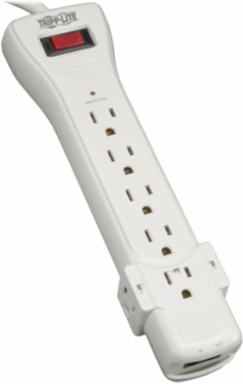 7-Outlet Surge Protector, 12 Ft Cord, 1080 Joules, RJ11 Fax/Modem Protection