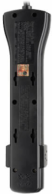 7-Outlet Surge Protector with 2160 Joules and 7 ft Cord, Right-Angle Plug