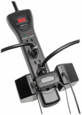 7-Outlet Surge Protector with 2160 Joules and 7 ft Cord, Right-Angle Plug