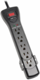 7-Outlet Surge Protector with 2160 Joules and 7 ft Cord, Right-Angle Plug