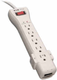 7-Outlet Surge Protector with 7-ft Cord, 2520 Joules, RJ11 Protection