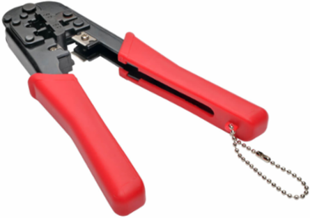 4-Piece Network Installer Tool Kit with Carrying Case, Includes RJ45 Tester & Crimping Tool