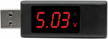 USB-A Voltage and Current Tester Kit, 0.54 x 2.05 x 0.87 Inch, USB 3.1 Gen 1