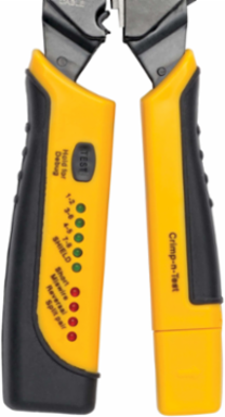 RJ11/RJ12/RJ45 Wire Crimper with Built-in Cable Tester, Cuts 12 mm Cables