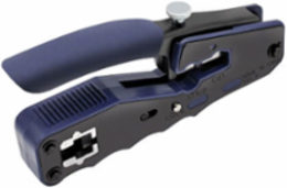 Crimping Tool with Cable Stripper, Pass-Through RJ45 Plugs, Cat5/5e/Cat6/Cat6a