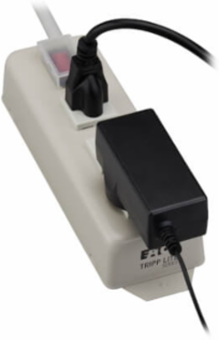 3-Outlet Power Strip, 6 ft Cord, 15A Circuit Breaker, Metal Case