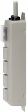 Power Strip, 4 Outlets, 6 Ft. Cord, 15A Circuit Breaker, Rugged Metal Case