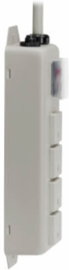 Power Strip, 4 Outlets, 6 Ft. Cord, 15A Circuit Breaker, Rugged Metal Case