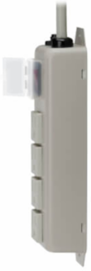 Power Strip, 4 Outlets, 6 Ft. Cord, 15A Circuit Breaker, Rugged Metal Case