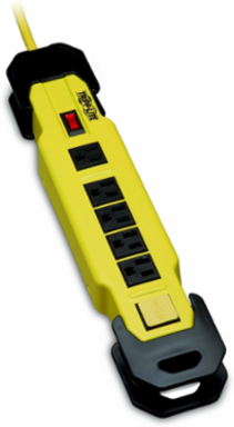 6-Outlet Safety Power Strip with 9 Ft Cord, GFCI Plug & Rugged Metal Case