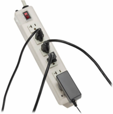 6-Outlet Power Strip, 15 Ft Cord, 20A, Metal Housing