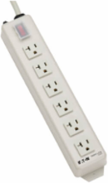 6-Outlet Power Strip, 15 Ft Cord, 20A, Metal Housing