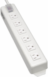 Power Strip with 6 Right Angle Outlets, 15 ft Cord, 15A Circuit Breaker