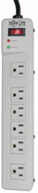 Surge Protector with 6 Right Angle Outlets, 6 ft Cord, 1340 Joules, Metal Case