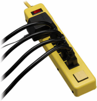6-Outlet Safety Power Strip with 6 ft Cord, Circuit Breaker & Metal Case