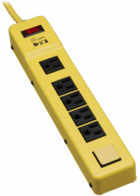 6-Outlet Safety Power Strip with 6 ft Cord, Circuit Breaker & Metal Case