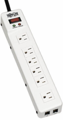 Surge Protector with 6 Right Angle Outlets, 15 Ft Cord, 1340 Joules