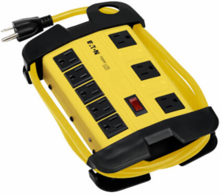 8-Outlet Power Strip, 15 Ft Cord, 1800W, Rugged Metal Case