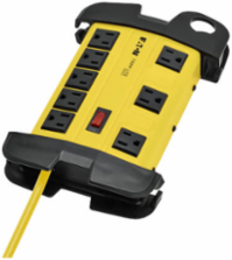 8-Outlet Power Strip, 15 Ft Cord, 1800W, Rugged Metal Case