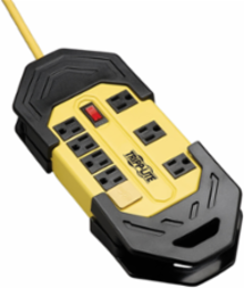 8-Outlet Safety Power Strip with 25 ft Cord, GFCI, Rugged Metal Case