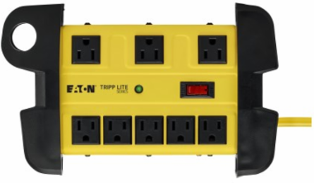 8-Outlet Surge Protector with 25 Ft Cord, 3900 Joules, Metal Case