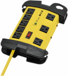 8-Outlet Surge Protector with 25 Ft Cord, 3900 Joules, Metal Case