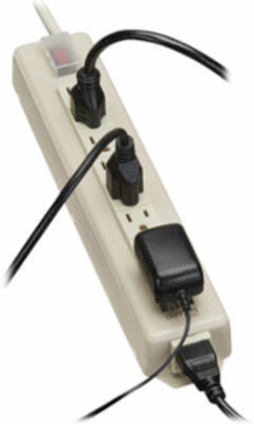 9-Outlet Power Strip with 15 ft Cord, Metal Case, 15A Circuit Breaker