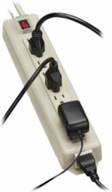 9-Outlet Power Strip with 15 ft Cord, Metal Case, 15A Circuit Breaker