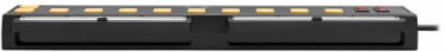 Surge Protector, 10-Outlet with Swivel Light Bars, 2 USB Ports, 6 ft Cord, 1350 Joules, Black