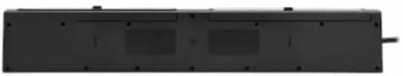 Surge Protector, 10-Outlet with Swivel Light Bars, 2 USB Ports, 6 ft Cord, 1350 Joules, Black