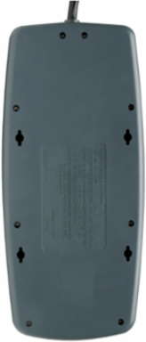 10-Outlet Surge Protector, 2395 Joules, 8 ft. Cord, Black Housing