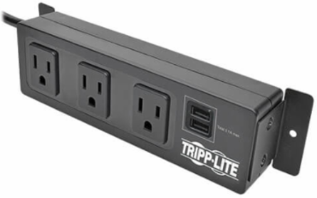 3-Outlet Surge Protector, 510 Joules, 10 ft. Cord, 2 USB Ports