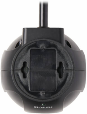 Spherical Surge Protector, 3-Outlet, 4 USB Ports, 540 Joules, 6 ft Cord, 5-15P, Black