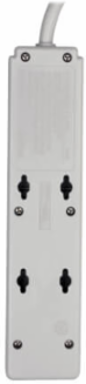 Protect It! 4-Outlet Surge Protector, 4 Ft Cord, 450 Joules, 15A