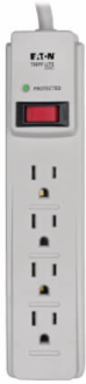 Protect It! 4-Outlet Surge Protector, 4 Ft Cord, 450 Joules, 15A
