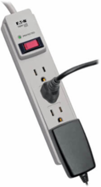 Protect It! 4-Outlet Surge Protector, 4 Ft Cord, 450 Joules, 15A