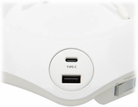 Conference Power Surge Protector, 4-Outlet, USB-C & 3 USB-A Ports, Micro-USB, 8 ft Cord
