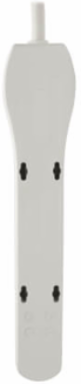 6-Outlet Surge Protector with 2 Ft Cord, 180 Joules, Light Gray
