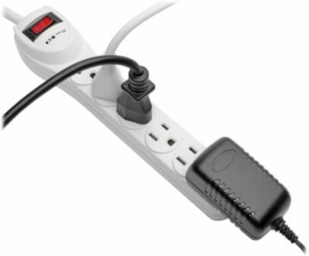 6-Outlet Surge Protector with 2 Ft Cord, 180 Joules, Light Gray