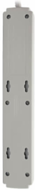 6-Outlet Surge Protector, 790 Joules, 4 ft. Cord, Light Gray Housing