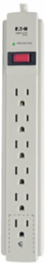 6-Outlet Surge Protector, 790 Joules, 4 ft. Cord, Light Gray Housing