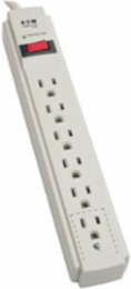 6-Outlet Surge Protector, 790 Joules, 4 ft. Cord, Light Gray Housing