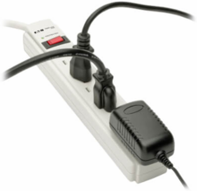 6-Outlet Surge Protector 790 Joules 6 ft. Cord Light Gray Housing