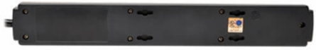 6-Outlet Surge Protector with 6 ft Cord, 990 Joules, 2 USB Ports