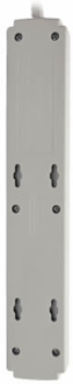 6-Outlet Surge Protector, 15 ft Cord, 790 Joules, Light Gray Housing