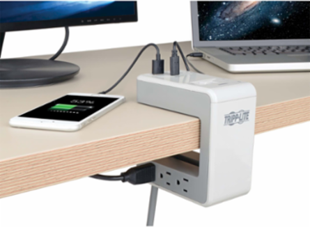 6-Outlet Surge Protector with 8 ft Cord, 1080 Joules, 3A USB-C